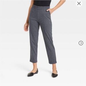 A New Day Women's Charcoal Cropped Pants herringbone